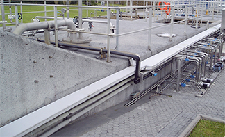 Chemin de câbles isolant PVC dans des stations d’eau potable